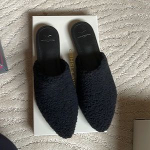 Marc Fisher shearling mules worn once